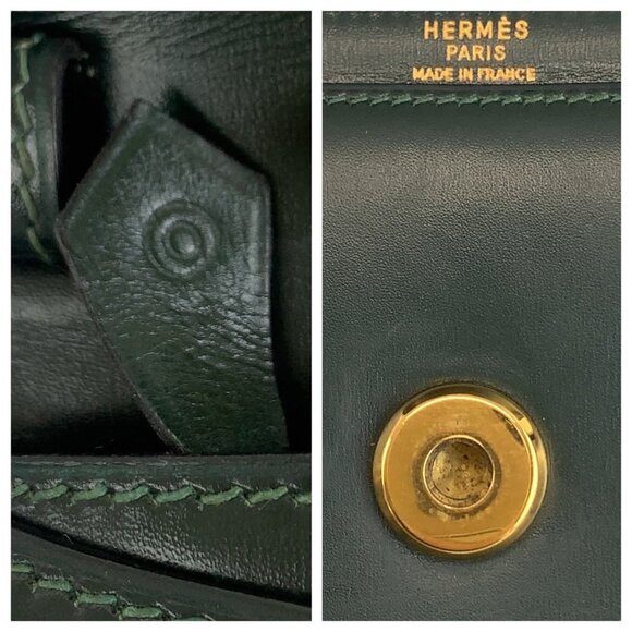 HERMES Vintage Green Shoulder Bag - Picture 5 of 9